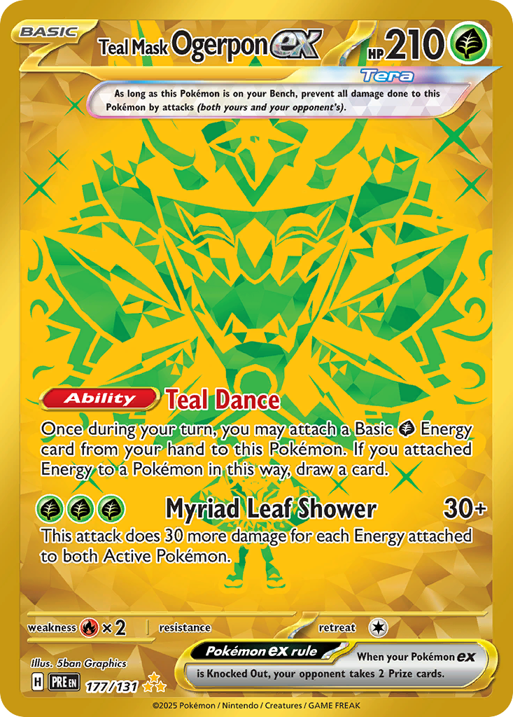Prismatic Evolutions Teal Mask Ogerpon ex #177/131